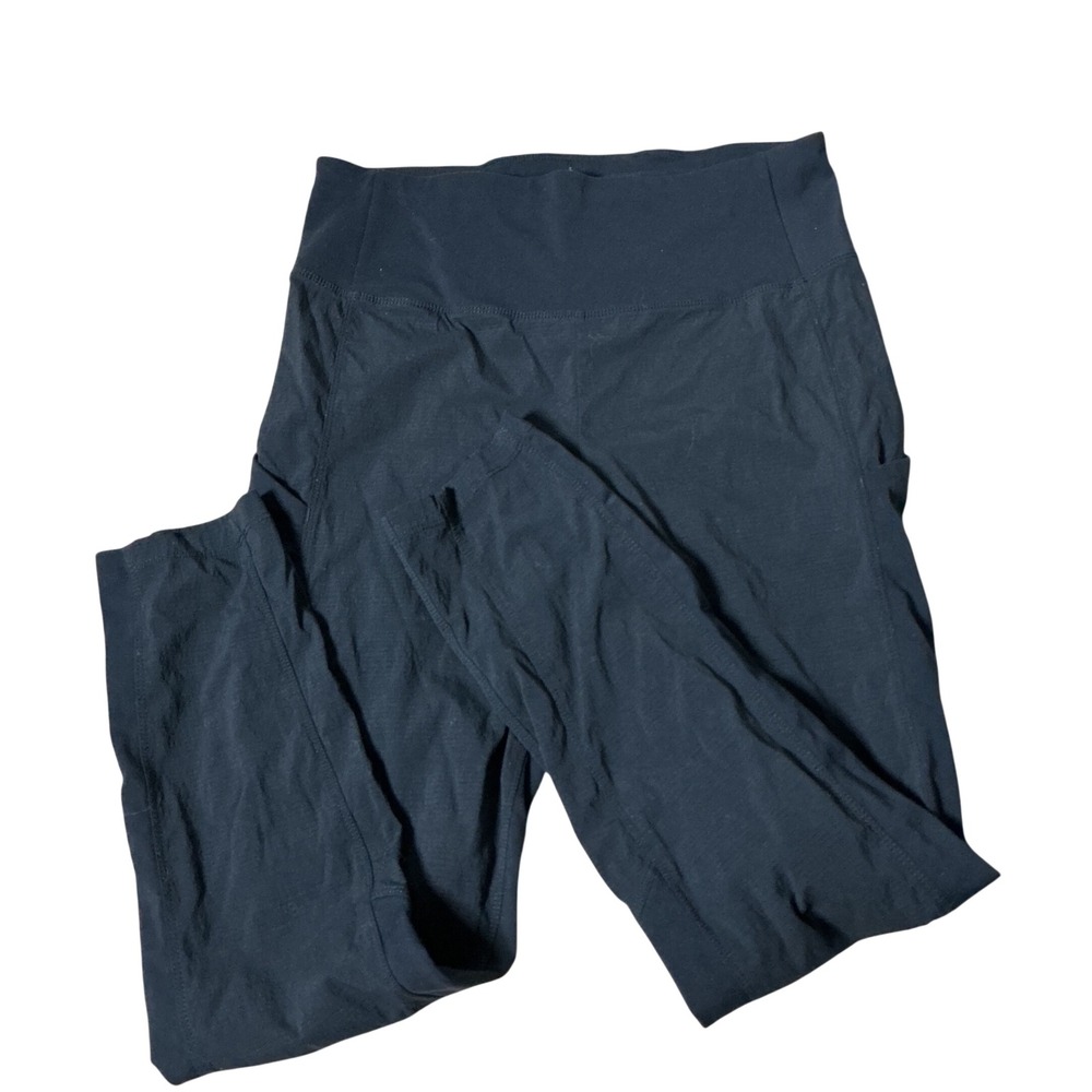 Athleta Gorpcore Trekkie Hybrid Crop Tight Womens 8 Black Hiking Outdoor Pants